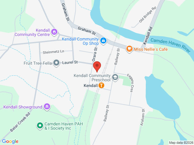 Map showing event location