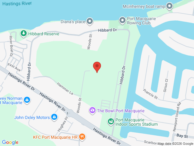 Map showing event location