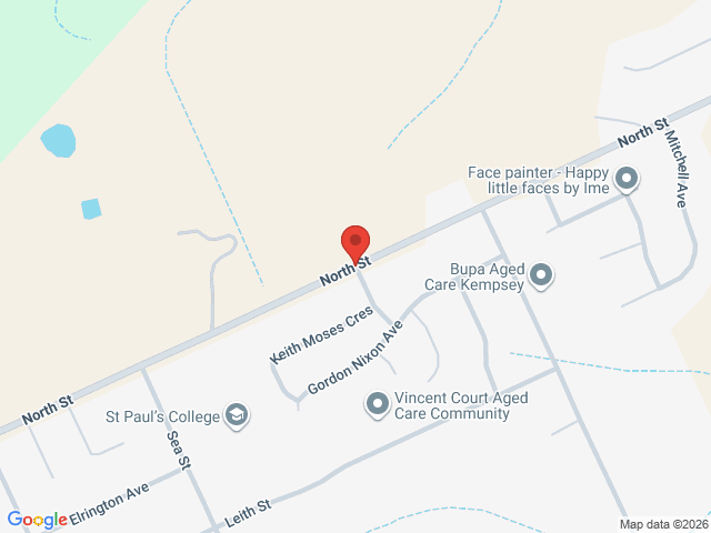 Map showing event location