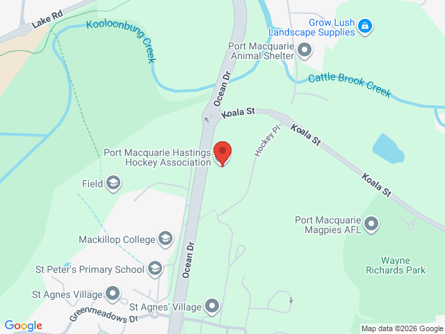 Map showing event location