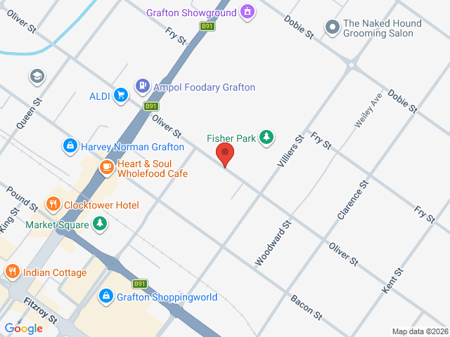 Map showing event location