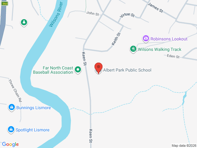 Map showing event location
