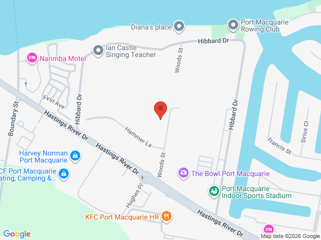 Map showing event location