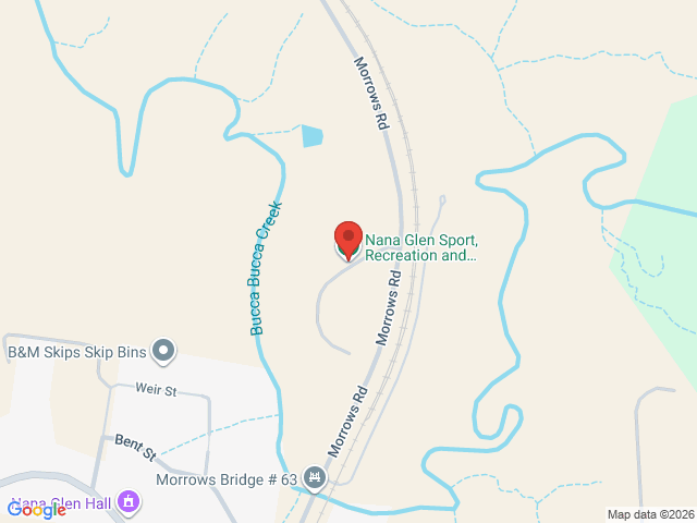 Map showing event location
