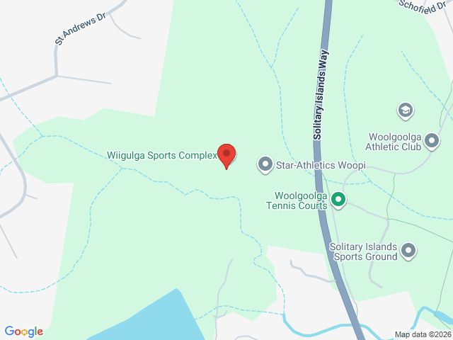 Map showing event location